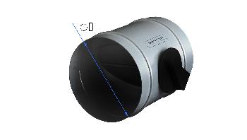 картинка Дроссель-клапан круглый d 160 [нп] (оцинкованная сталь 0,5 мм)