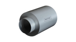 Шумоглушитель круглый d 250 длина 500 шумопоглащающий материал SoundTek оцинкованная сталь 0,5 мм купить