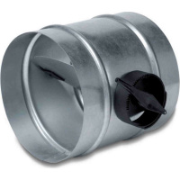 Дроссель-клапан круглый d 115 [нп] (оцинкованная сталь 0,5 мм) купить