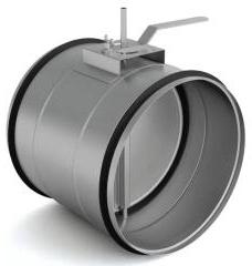 Воздушный клапан КВ с площадкой и ручкой d 250