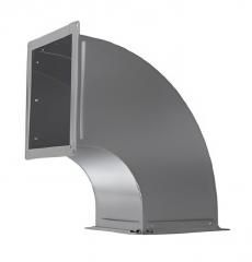 Отвод прямоуг. 500х1200-45° R-150 [32] (черная сталь 1,5 мм (дымоудаление))