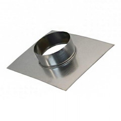 Врезка круглая d 250 в площадку 570х570 длиной 100 (оцинкованная сталь 0,5 мм)