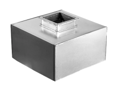 Адаптер пр. 925х200 высота h-150 с врезкой 925х90 (оцинкованная сталь 0,7 мм)