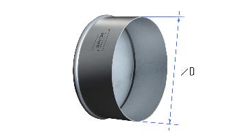 картинка Заглушка круглая d 630  (черная сталь 1 мм (дымоудаление))