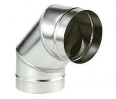 Отвод круглый d 1250-90° R-150 [нп] (оцинкованная сталь 0,7 мм)