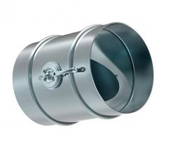 Дроссель-клапан круглый d 100 [нп] (оцинкованная сталь 0,5 мм)