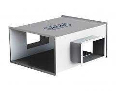 Крестовина прямоуг. 600х200/200х200/200х200 L-400 [20] (оцинкованная сталь 0,7 мм)