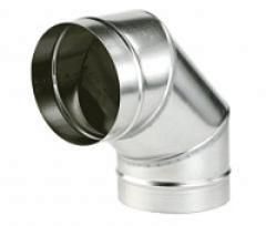 Отвод круглый d 900-90° R-150 [32] (черная сталь 1,2 мм (дымоудаление))