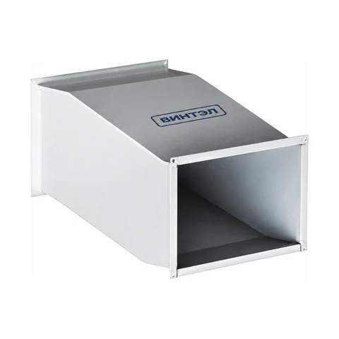 Утка прямоуг. 600х300 смещение h-100 L-300 [20] (оцинкованная сталь 0,7 мм)