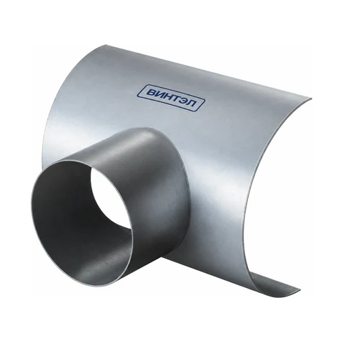 Врезка круглая d 560 в круглую трубу d 355 длиной 150  (оцинкованная сталь 0,7 мм)