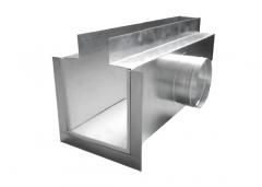 Адаптер КСД 1003х260 высота h-70 под 1-щелевую решетку 1003х85(h) (оцинкованная сталь 0,7 мм)