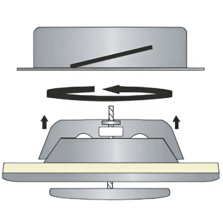 Диффузор вытяжной металлический d 100