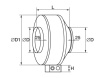 Круглые канальные вентиляторы TUBE XL 160 - 600 м3/час