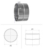 Муфта d 125 L-100  (оцинкованная сталь 0,5 мм)