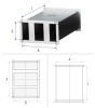 Шумоглушитель пластинчатый прямоуг. 650х700 L-900 SoundTek [20] (оцинкованная сталь 0,7 мм)