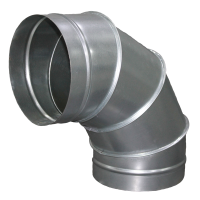 Отвод-переход круглый d 179/350-90° R-150 [нп] (оцинкованная сталь 0,5 мм) купить