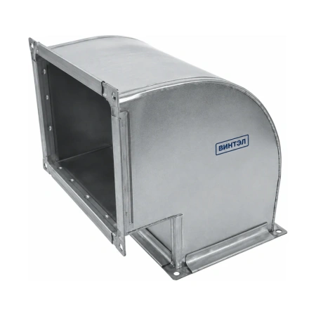 Отвод прямоугольный 800х600-45° шейка 100х100 Оц.С/0,7/ [30]