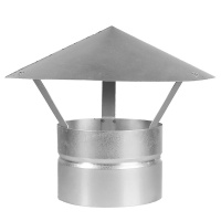 Зонт крышный круглый d 400 нержавеющая сталь AISI 304 - 1 мм купить