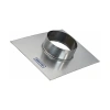 Врезка круглая d 160 в площадку 220х160 длиной 100 (оцинкованная сталь 0,5 мм)