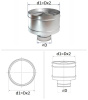 Дефлектор ЦАГИ d 900 (оцинкованная сталь 0,9 мм)